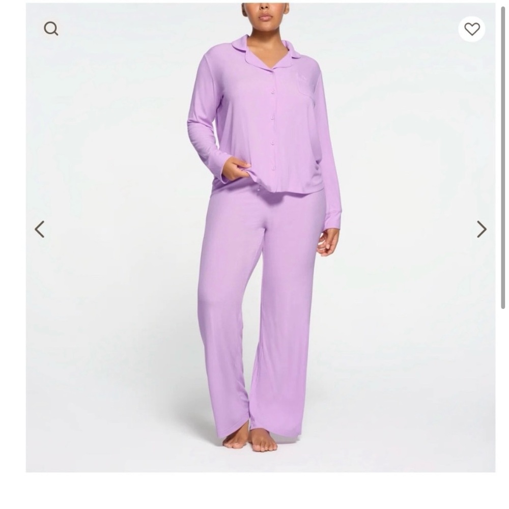NWT SKIMS Soft Lounge Sleep Set Size Small Color Sugar Plum